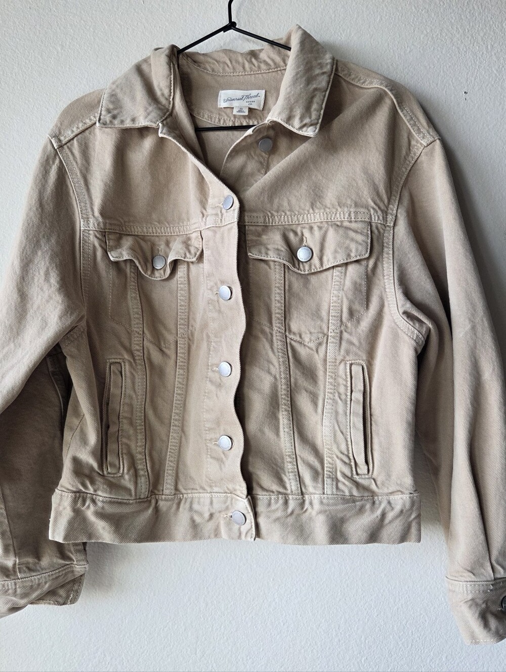Universal Thread Women's Khaki Trucker Denim Jacket - Size XS/X-Small